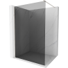 Mexen Kioto Duschwand Walk-in 140 x 200 cm, graphit 8 mm, gebürsteter Nickel - 800-140-101-97-40
