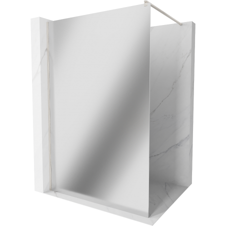 Mexen Kioto Duschwand Walk-in 70 x 200 cm, Spiegel 8 mm, gebürsteter Nickel - 800-070-101-97-50