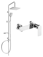 Mexen Zero Sven Aufputz-Duschset mit Regenbrause und Duscharmatur, Chrom - 71140262-00