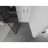 Mexen Kioto Duschwand Walk-in 150 x 200 cm, schwarzes Gitter 8 mm, gebürsteter Nickel - 800-150-101-97-77