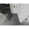 Mexen Kioto Duschwand Walk-in 120 x 200 cm, schwarzes Muster 8 mm, gebürstetes Gold - 800-120-101-55-78