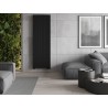 Mexen Line VS20SL Flachheizkörper 2000 x 600 mm, mittige untere Anschlüsse, 1417 W, schwarz - W6VS20SL-200-060-70