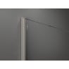 Mexen Kioto Duschwand Walk-in 100 x 200 cm, Graphit 8 mm, gebürsteter Nickel - 800-100-101-97-40