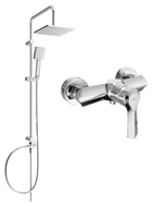Mexen Sabre Tord Aufputz-Duschset mit Regenbrause und Duscharmatur, Chrom - 72140200-00