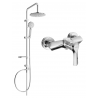 Mexen Sabre Carl-Aufputz-Duschset mit Duschkopf und Duscharmatur, Chrom - 72140240-00