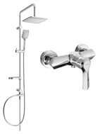 Mexen Sabre Sven Aufputz-Duschset mit Regenbrause und Duscharmatur, Chrom - 72140262-00