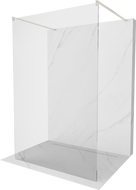 Mexen Kioto freistehende Duschwand 160 x 200 cm, transparent 8 mm, gebürsteter Nickel - 800-160-002-97-00
