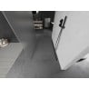 Mexen Kioto freistehende Duschwand 130 x 200 cm, mattiert 8 mm, gun gray gebürstet - 800-130-002-66-30