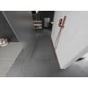 Mexen Kioto freistehende Duschwand 130 x 200 cm, Frost 8 mm, gebürstetes Kupfer - 800-130-002-65-30
