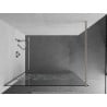Mexen Kioto Duschwand Walk-In 90 x 200 cm, weißes Muster 8 mm, gebürsteter Nickel - 800-090-101-97-85