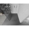 Mexen Kioto Duschwand Walk-in 100 x 200 cm, weißes Muster 8 mm, gebürsteter Nickel - 800-100-101-97-85