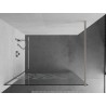 Mexen Kioto Duschwand Walk-in 100 x 200 cm, weißes Muster 8 mm, gebürsteter Nickel - 800-100-101-97-85