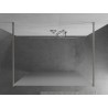 Mexen Kioto freistehende Duschwand 130 x 200 cm, Frost 8 mm, gebürsteter Nickel - 800-130-002-97-30
