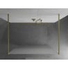 Mexen Kioto freistehende Duschwand 110 x 200 cm, 8 mm matt, gebürstetes Gold - 800-110-002-55-30