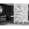 Mexen Kioto Duschwand Walk-in 70 x 200 cm, weiße Welle 8 mm, gebürstetes Kupfer - 800-070-101-65-97
