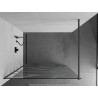 Mexen Kioto Duschwand Walk-in 80 x 200 cm, weiße Welle 8 mm, gebürstetes Gun Gray - 800-080-101-66-97