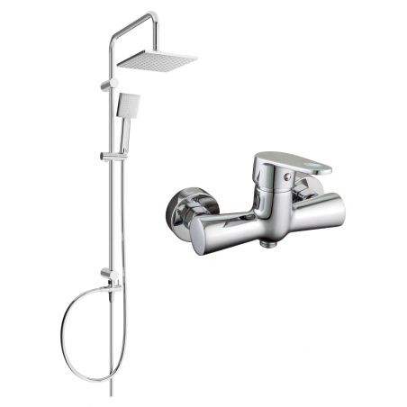 Mexen Kama Tord Aufputz-Duschset mit Duschkopf und Duscharmatur, Chrom - 72540200-00