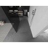 Mexen Kioto freistehende Duschwand 110 x 200 cm, Grafit 8 mm, gebürsteter Nickel - 800-110-002-97-40