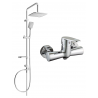 Mexen Kama Sven Aufputz-Duschset mit Regenbrause und Duscharmatur, Chrom - 72540262-00