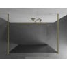 Mexen Kioto freistehende Duschwand 120 x 200 cm, Spiegel 8 mm, gebürstetes Gold - 800-120-002-55-50
