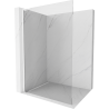 Mexen Kioto L Walk-in Duschwand 50 x 200 cm, transparent, weiß - 800-050-103-20-00