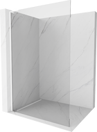 Mexen Kioto L Duschwand Walk-in 115 x 200 cm, transparent, weiß - 800-115-103-20-00