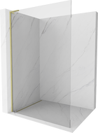 Mexen Kioto L Duschwand Walk-in 60 x 200 cm, transparent, gold gebürstet - 800-060-103-55-00