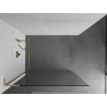 Mexen Kioto L Duschwand Walk-in 70 x 200 cm, transparent, gold gebürstet - 800-070-103-55-00