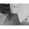 Mexen Kioto L Duschwand Walk-in 105 x 200 cm, transparent, gold gebürstet - 800-105-103-55-00
