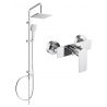 Mexen Alfa Tord Aufputz-Duschset mit Duschkopf und Duscharmatur, Chrom - 745740200-00