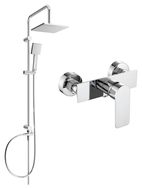 Mexen Alfa Tord Aufputz-Duschset mit Duschkopf und Duscharmatur, Chrom - 745740200-00