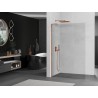 Mexen Kioto L Duschwand Walk-in 120 x 200 cm, transparent, Roségold - 800-120-103-60-00