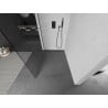 Mexen Kioto L Duschwand Walk-in 55 x 200 cm, transparent, gun gray gebürstet - 800-055-103-66-00