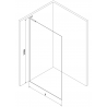 Mexen Kioto L Duschwand Walk-in 65 x 200 cm, transparent, gebürstet Gewehrgrau - 800-065-103-66-00