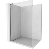 Mexen Kioto L Duschwand Walk-in 105 x 200 cm, transparent, gebürstet Gun Gray - 800-105-103-66-00