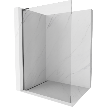 Mexen Kioto L Duschwand Walk-in 115 x 200 cm, transparent, gun graugestrichen - 800-115-103-66-00