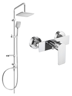 Mexen Alfa Sven Aufputz-Duschset mit Duschkopf und Duscharmatur, Chrom - 745740262-00