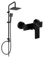 Mexen Alfa Tord Aufputz-Duschset mit Regendusche und Duscharmatur, schwarz - 745740200-70