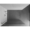 Mexen Kioto L Duschwand Walk-In 95 x 200 cm, transparent, gebürsteter Nickel - 800-095-103-97-00