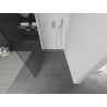 Mexen Kioto L Duschwand Walk-in 100 x 200 cm, transparent, gebürsteter Nickel - 800-100-103-97-00