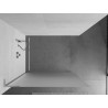 Mexen Kioto L Duschwand Walk-in 80 x 200 cm, mattiert, Chrom - 800-080-103-01-30