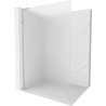 Mexen Kioto L Duschwand Walk-in 80 x 200 cm, mattiert, Chrom - 800-080-103-01-30