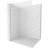 Mexen Kioto L Duschwand Walk-in 110 x 200 cm, Frost, Chrom - 800-110-103-01-30