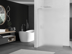 Mexen Kioto L Duschwand Walk-in 120 x 200 cm, matt, chrom - 800-120-103-01-30