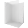 Mexen Kioto L Duschwand Walk-in 80 x 200 cm, matt, weiß - 800-080-103-20-30