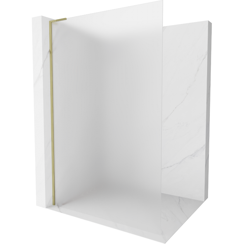 Mexen Kioto L Duschwand Walk-in 70 x 200 cm, matt, gold - 800-070-103-50-30