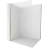 Mexen Kioto L Duschwand Walk-in 70 x 200 cm, matt, gold - 800-070-103-50-30