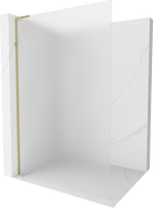 Mexen Kioto L Duschwand Walk-in 70 x 200 cm, matt, gold - 800-070-103-50-30
