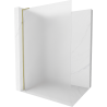 Mexen Kioto L Duschwand Walk-in 80 x 200 cm, Frost, Gold - 800-080-103-50-30
