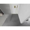 Mexen Kioto L Duschwand Walk-in 120 x 200 cm, mattiert, gold - 800-120-103-50-30